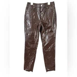 Vero Moda Shiny Brown Skinny Pants